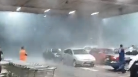 VÍDEO: Temporal severo atinge Ipatinga (MG); veja imagens do granizo