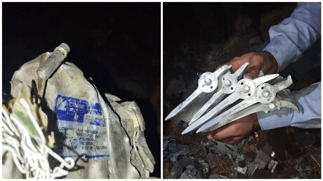 FOTO: Irã mostra destroços de drone israelense abatido