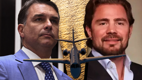 Flávio Bolsonaro viajou dos EUA ao Brasil no mesmo jatinho de Vorcaro usado por Moraes