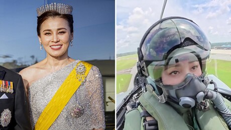 VÍDEO: Rainha piloto da Tailândia faz primeiro voo solo em caça