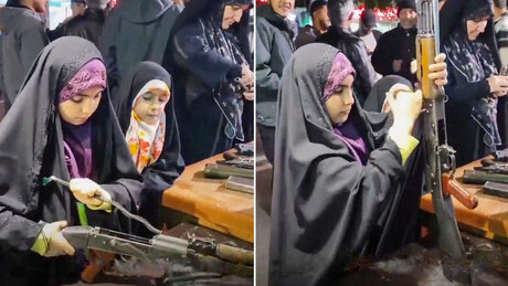 VÍDEO: Menina iraniana manipula rifle kalashnikov como se fosse um cubo mágico