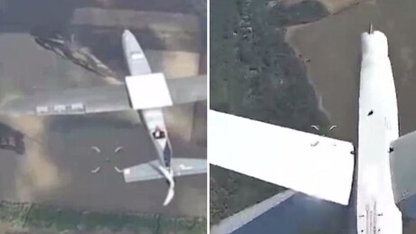 VÍDEO: Drones russos destroem aeronaves não tripuladas ucranianas em pleno voo