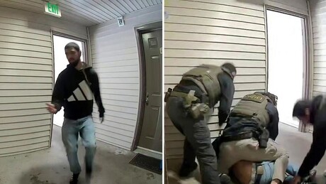 VÍDEO: Solicitante de asilo é imobilizado por agentes do ICE na frente de casa