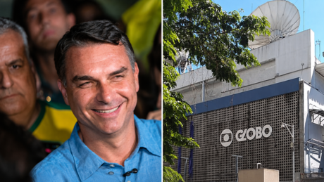Horas antes da sabatina na TV Globo, Flávio almoça com principais executivos da emissora – Metrópoles