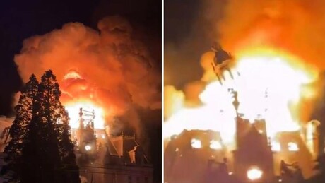 VÍDEO: Edifício com quase 150 anos desmorona após ser incendiado por manifestantes na França
