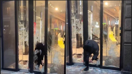VÍDEO: Manifestantes saqueiam lojas e destroem vitrines na Itália