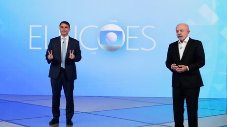 Lula exalta obras do governo e Flávio critica paralisações em debate na Globo