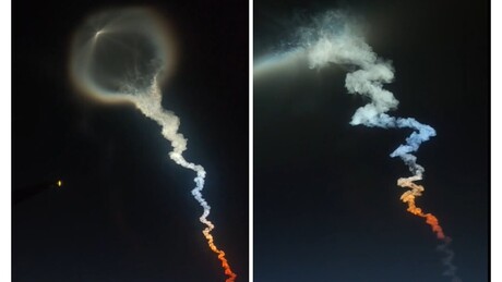 VÍDEO: Foguete chinês cria 'água-viva espacial' nos céus durante lançamento de satélite