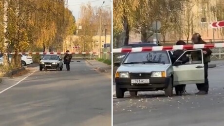 VÍDEO: Sapadores russos resgatam homem preso em carro após ataque de drone ucraniano