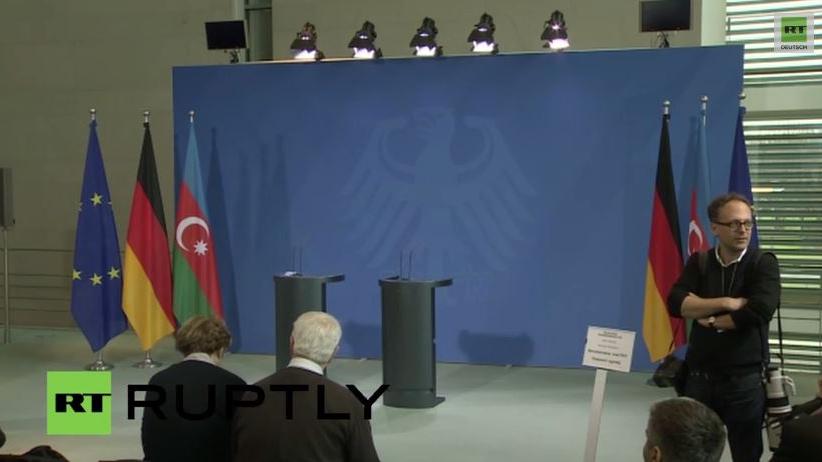 Livestream: Öl oder Menschenrechte? Merkel trifft aserbaidschanischen Präsidenten