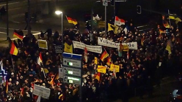Live: PEGIDA-Demonstration in Dresden