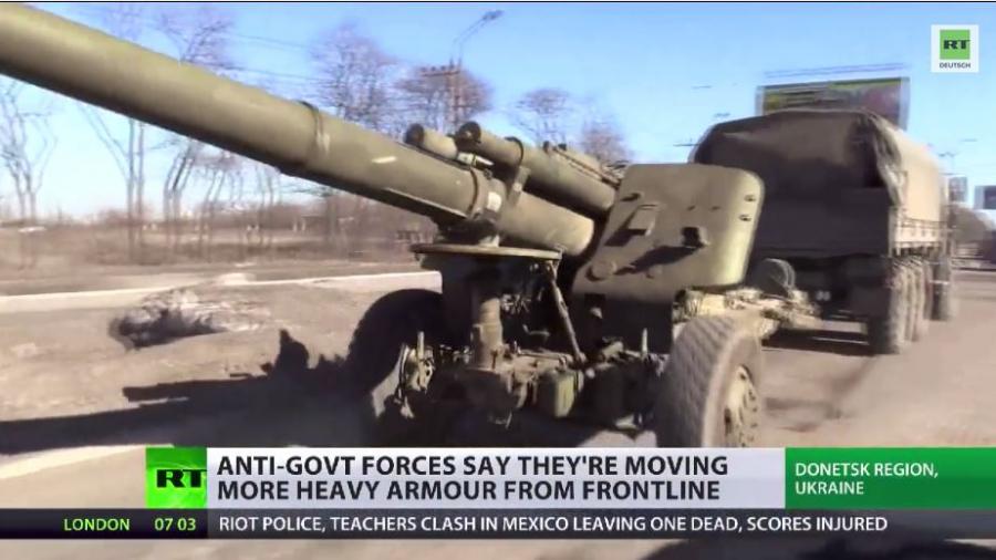 OSZE bestätigt: Ostukrainische Volkmilizen ziehen Waffen ab