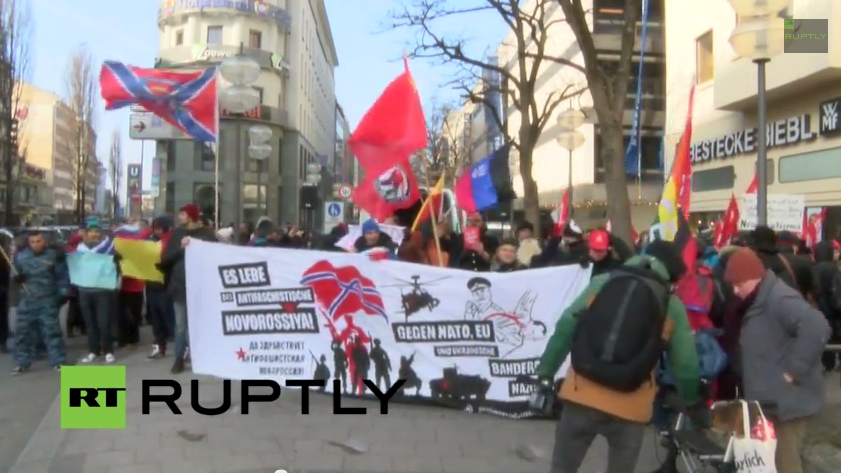Live: Protest gegen den ukrainischen Präsidenten Poroschenko in München