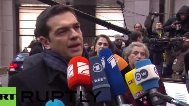Tsipras in Brüssel: Stopp der Austeritätspolitik und Lösung der humanitären Krise in Europa
