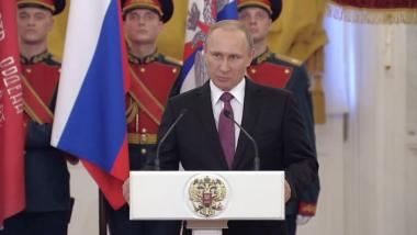 Putin: Ich habe den Eindruck, Frankreich und Deutschland suchen ehrlich den Frieden