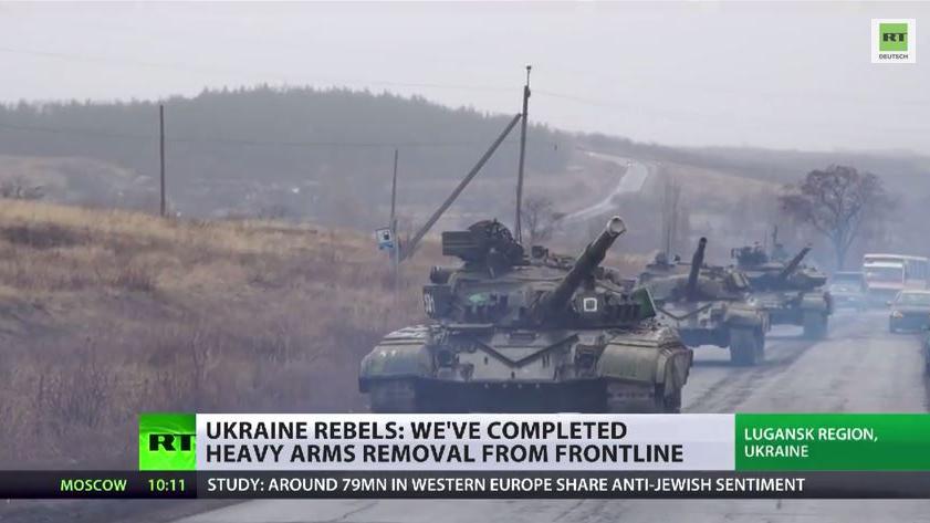 Ukraine: Volksrepubliken ziehen schweres Kriegsgerät ab - Kiew ignoriert Absprachen