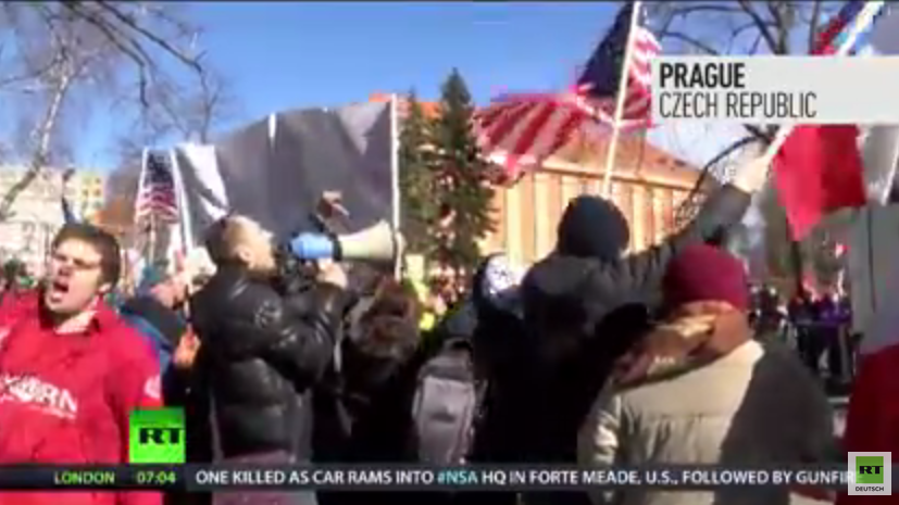 US-Militärkampagne begleitet von Protesten - Auch in Prag heißt es: Ami go home!