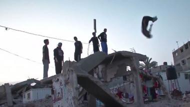Gaza als Parkourpark – Turnübungen zwischen Ruinen