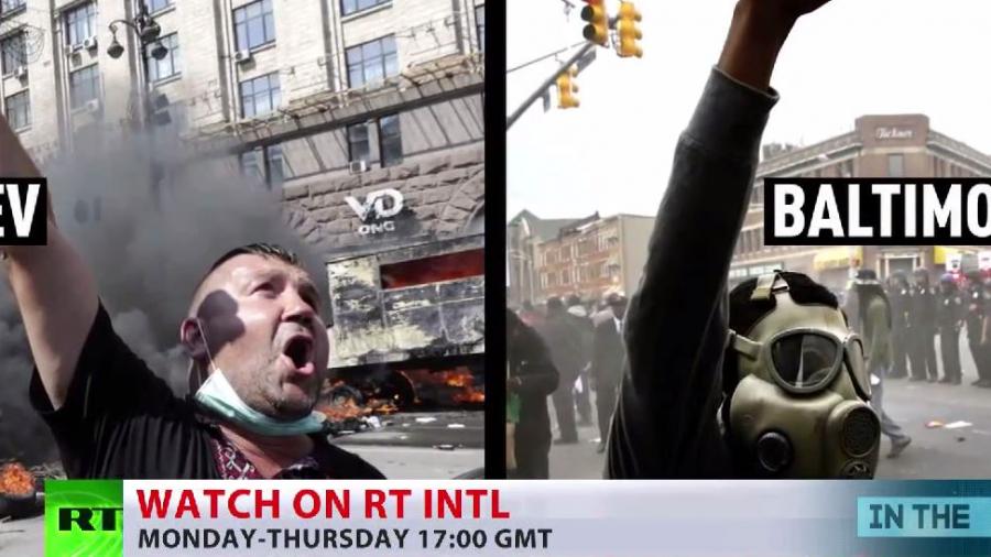 Wer definiert "Randale"? - RT vergleicht Mediensprache und Bilder zu Maidan und Baltimore