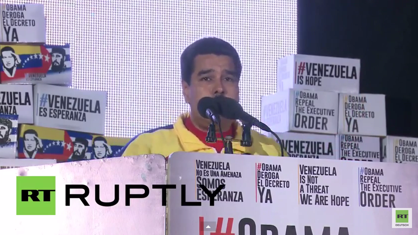 Maduro präsentiert Obama 10 Millionen Unterschriften gegen US-Imperialismus