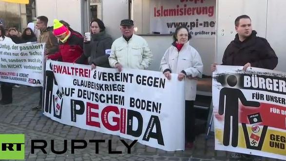 Live: 22. Pegida-Demonstration in Dresden