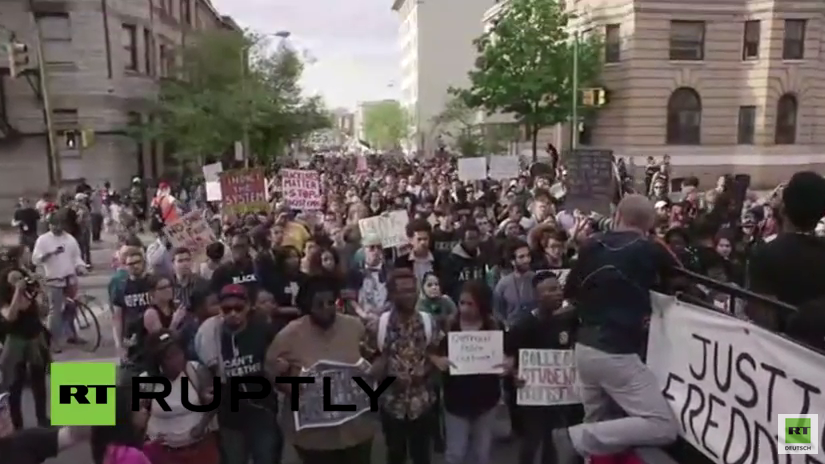 Live: Trotz verhängter Ausgangssperre in Baltimore wurden weitere Proteste angekündigt