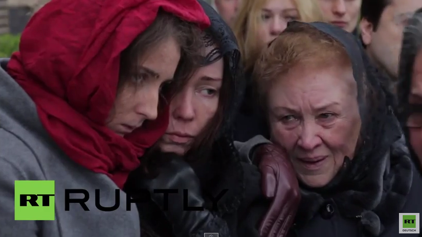 Kiew: Tiefe Trauer bei Oles Buzinas Beerdigung