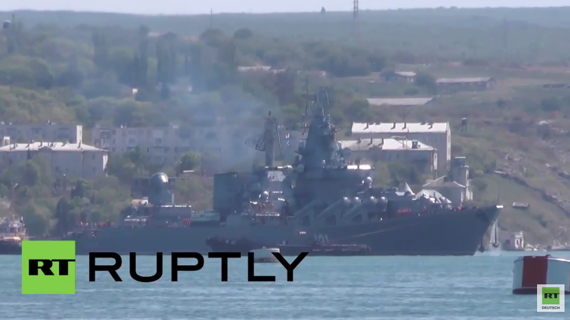 Russland: Flaggschiff der Schwarzmeerflotte sticht in See für Militärübungen mit China