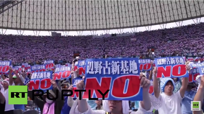 Japan: Über 37.000 Menschen demonstrieren gegen US-Militärbasis in Okinawa