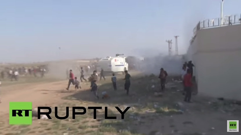 Türkei: Grenzpolizei setzt Wasserwerfer gegen syrische Flüchtlinge ein