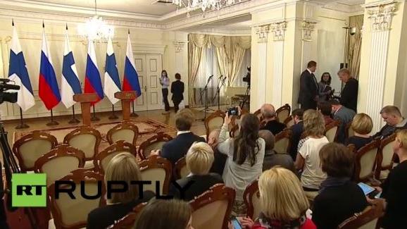 Live: Putin und Finnlands Präsident Niinistö geben Pressekonferenz in Moskau - Englisch