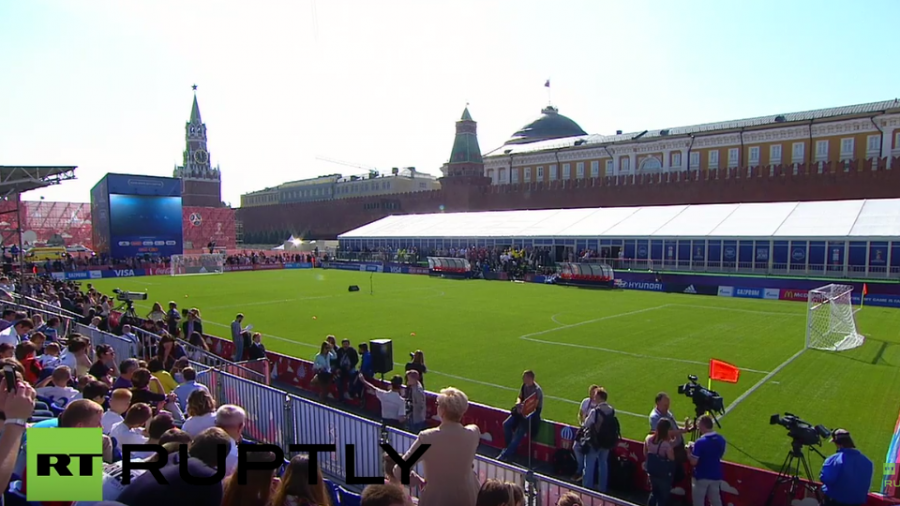 Live: Zeremonie auf dem Roten Platz - Noch 1.000 Tage bis zur Fußball-WM