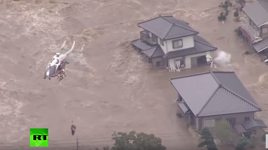 Hochwasser-Katastrophe in Japan – Hunderte Tonnen verseuchtes Fukushima-Wasser fließen ins Meer