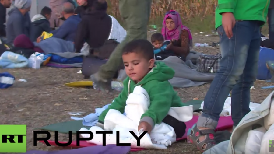 Live von der Flüchtlingslage in Röszke an der ungarischen Grenze