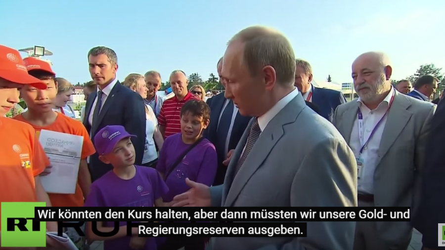 Russland: Wladimir Putin erklärt 11-jährigem Jungen den Rubelkurs