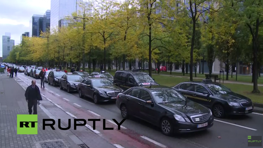 Brüssel: Taxifahrer rufen wegen US-Fahr-App 'Uber' zu massivem Protest auf