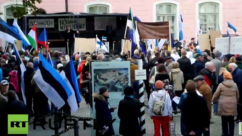 Live: Anti-Flüchtlingsprotest in Estland