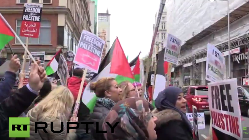 Live: Pro-Palästina-Protest in London