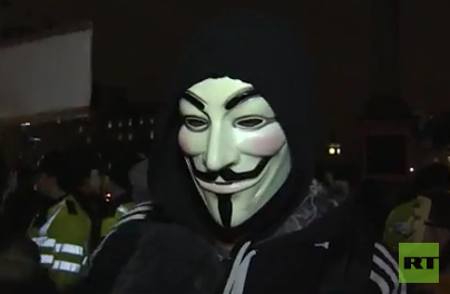 Anonymous wird wütend: Million Mask March in London schlägt in Gewalt um 