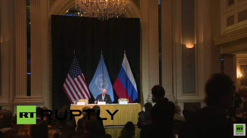 Live: Pressestatements von Lawrow und Kerry im Anschluss an Syrien-Konflikt-Gespräche in Wien