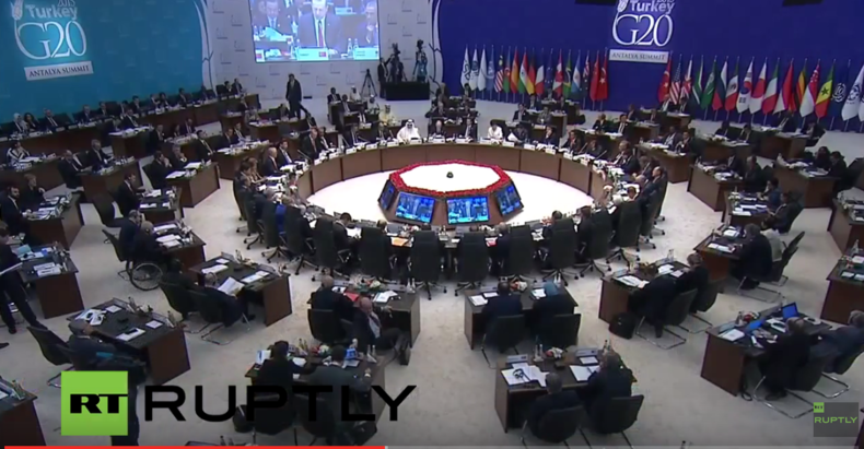 Live: Staats- und Regierungschefs der G-20 halten Schweigeminute für Pariser Terroropfer