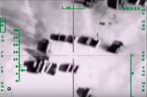 US-Fernsehen gibt Bilder von russischen Luftschlägen gegen IS-Öltransporte als US-Angriffe aus