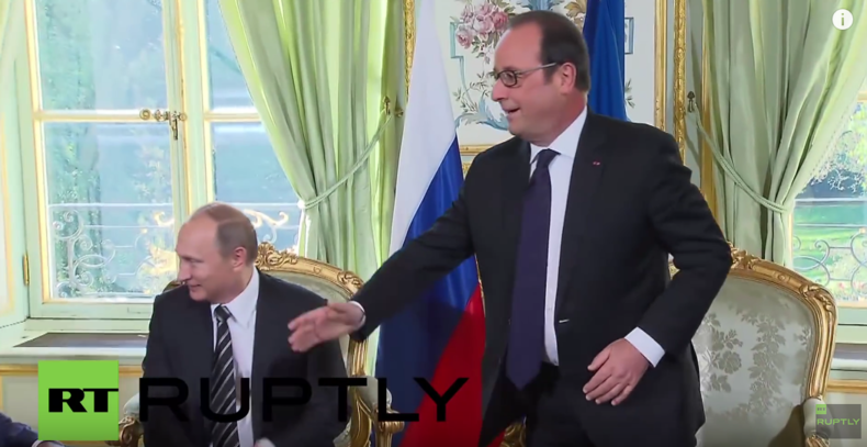 Live: Wladimir Putin und François Hollande geben gemeinsame Pressekonferenz in Moskau