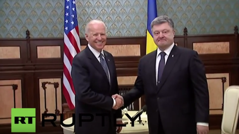 Poroschenko trifft US-Vizepräsident  Biden in Kiew: Business, Dollars und Russland-Bashing