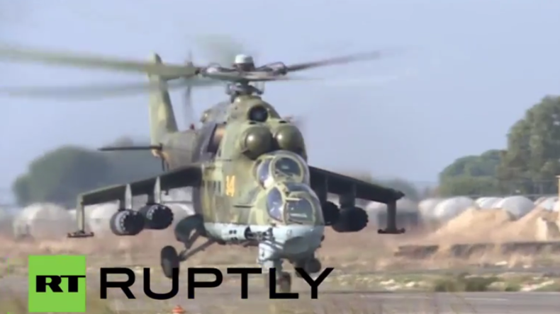 Syrien: Russische Kampfhubschrauber bereiten sich auf Einsätze gegen den IS vor
