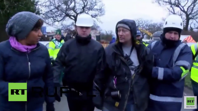 England: Neun Anti-Fracking-Protestler verhaftet - Protestlager geräumt