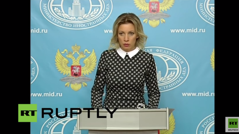 Live: Wöchentliche Pressekonferenz der Sprecherin des russischen Außenministeriums Zacharowa