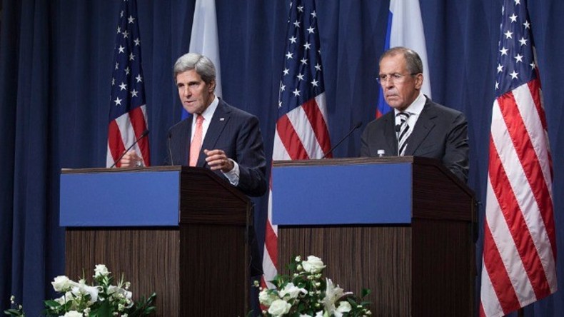 Live: Lawrow, Kerry und der UN-Sonderbeauftragte für Syrien geben gemeinsame Pressekonferenz