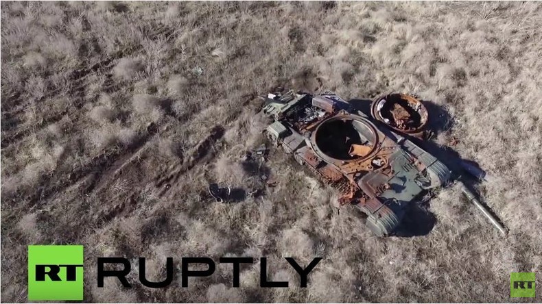 RT-Drohnenaufnahme aus der Ostukraine:  'Kessel von Debalzewo' - Ein Jahr nach der Schlacht