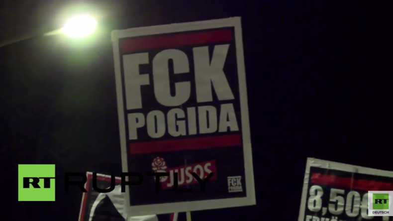 "FCK Pogida!“- Antifa demonstriert gegen Pegida-Ableger in Potsdam